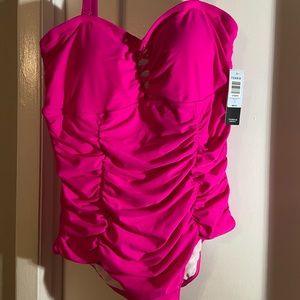 Torrid One Piece Hot Pink Swimsuit Size 3